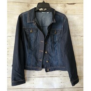 Cato Dark Wash Jean Jacket - 14/16w - EUC